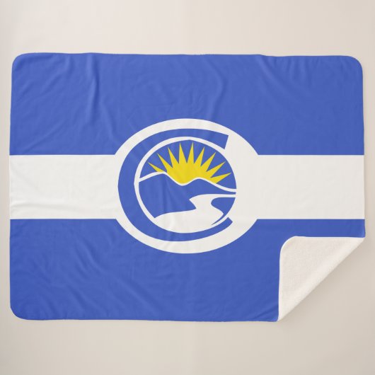 Centennial City Flag (Colorado) Sherpa Deken (Voorkant (horizontaal))