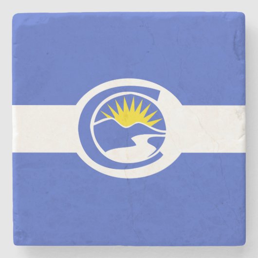 Centennial City Flag (Colorado) Stenen Onderzetter (Voorkant)