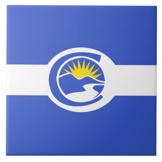Centennial City Flag (Colorado) Tegeltje (Voorkant)