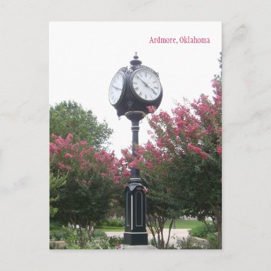 Centennial Clock in Ardmore, Oklahoma Briefkaart (Voorkant)