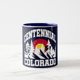 Centennial, Colorado Tweekleurige Koffiemok