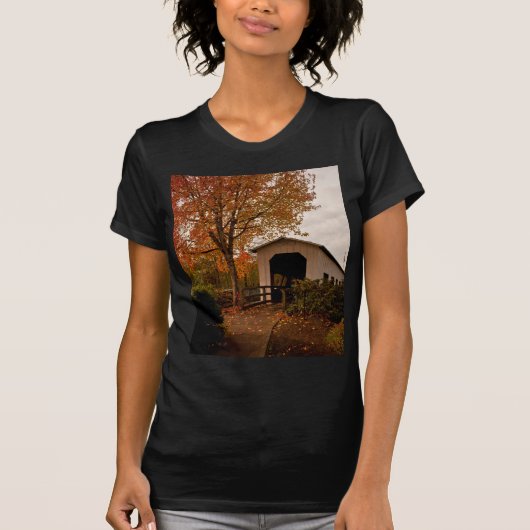 Centennial Covered Bridge, Oregon T-shirt (Voorkant)