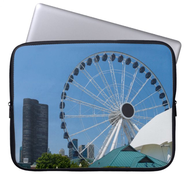 Centennial Ferris Wheel Laptop Sleeve (Voorkant)