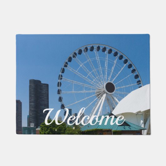 Centennial Ferris Wheel Welkom Doormat Deurmat (Voorkant)