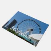 Centennial Ferris Wheel Welkom Doormat Deurmat (Schuin)