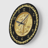 Centennial Gold Coin Afbeelding met vrije loop ~ Grote Klok (Hoek)