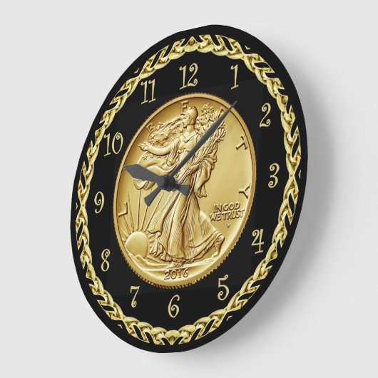 Centennial Gold Coin Afbeelding met vrije loop ~ Grote Klok (Hoek)