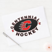 Centennial Hockey Logo Ovale Sticker (Envelop)