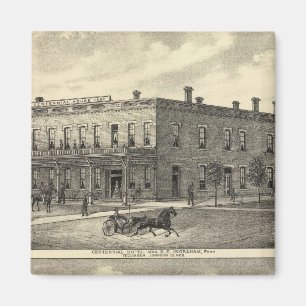 Centennial Hotel, Tecumseh en Neb, Nebraska Magneet