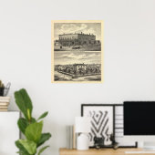 Centennial Hotel, Tecumseh en Neb, Nebraska Poster (Thuiskantoor)