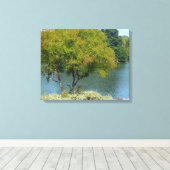 Centennial Lake in Ellicott City Maryland Canvas Afdruk (Insitu (Houten vloer))