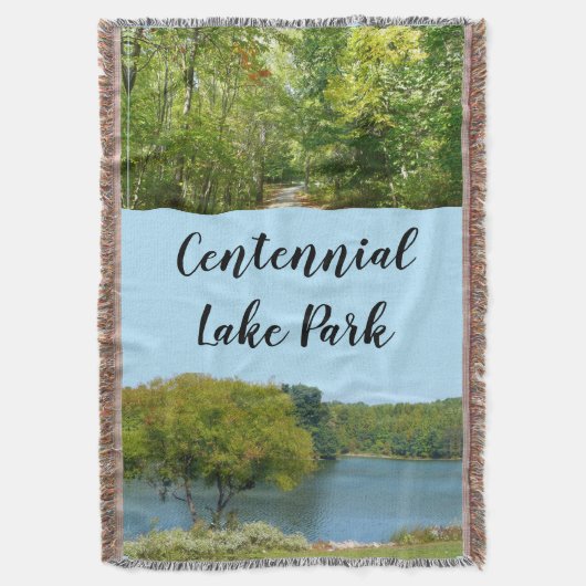 Centennial Lake in Ellicott City Maryland Deken (Voorkant Verticaal)