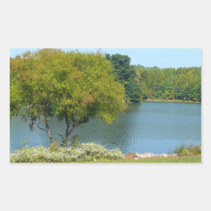 Centennial Lake in Ellicott City Maryland Rechthoekige Sticker