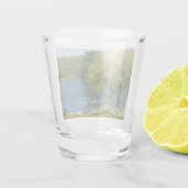 Centennial Lake in Ellicott City Maryland Shot Glas (Achterkant)