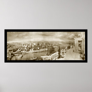 Centennial Pittsburgh Foto 1909 Poster