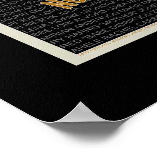 Centennial Poster van de nationale vrouwengeschied (Hoek)