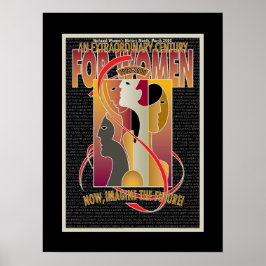 Centennial Poster van de nationale vrouwengeschied