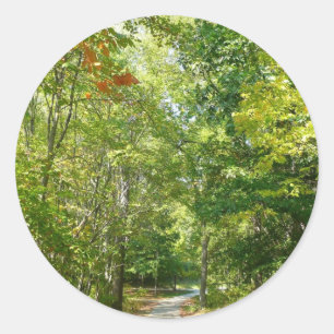 Centennial Wooded Path I Ellicott City Natuur Ronde Sticker