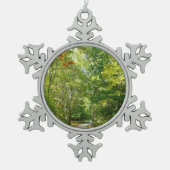 Centennial Wooded Path I Ellicott City Natuur Tin Sneeuwvlok Ornament (Voorkant)