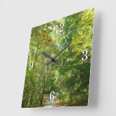 Centennial Wooded Path I Ellicott City Natuur Vierkante Klok (Hoek)