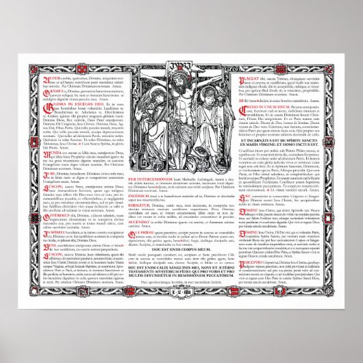 Center Altar Kaart Poster (Voorkant)