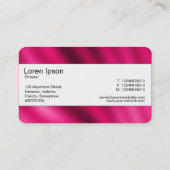 Center Band (gesneden) - Crimson Gradiënt Visitekaartje (Achterkant)