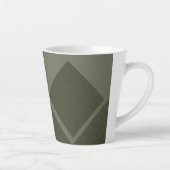 Center Diamond Moss Green Latte Mok – Op Maat (Rechts)