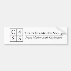 Center for a Stateless Society for your bumper Bumpersticker