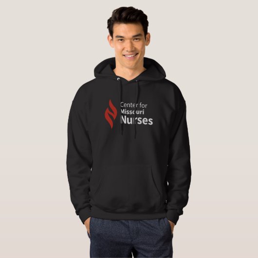Center for Missouri Nurses Black Hoodie (Voorkant volledig)