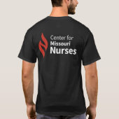 Center for Missouri Nurses Black T-Shirt (Achterkant)