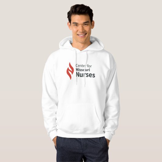 Center for Missouri Nurses White Hoodie (Voorkant volledig)
