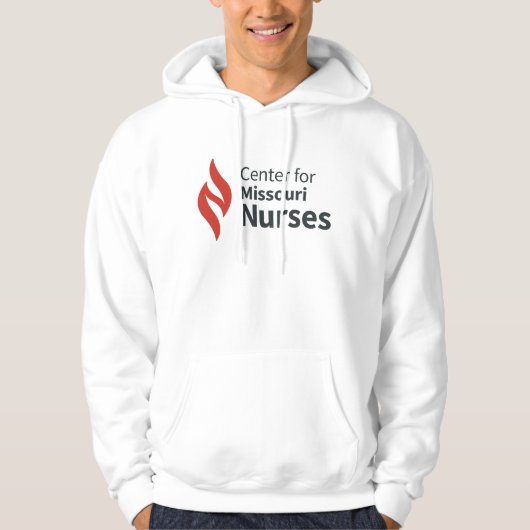 Center for Missouri Nurses Witte Hoodie (Voorkant)
