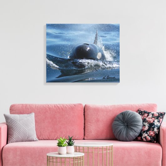 Center for Whale Research - Canvas print (Insitu (Woonkamer))