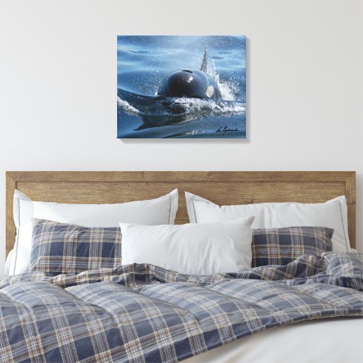 Center for Whale Research - Canvas print (Insitu (Slaapkamer))