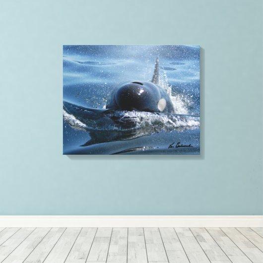 Center for Whale Research - Canvas print (Insitu (Houten vloer))