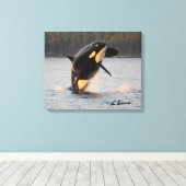 Center for Whale Research - Canvas Print (Insitu (Houten vloer))