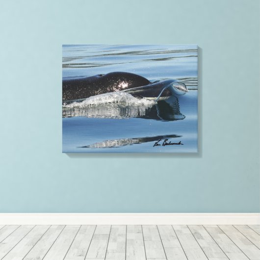 Center for Whale Research - Canvas print (Insitu (Houten vloer))