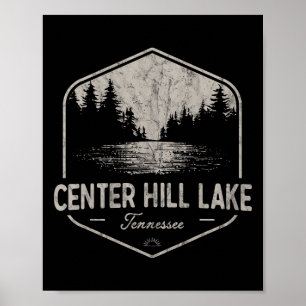 Center Hill Lake Tennessee Buitenactiviteiten Vint Poster