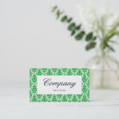 Center Label - Grass Green Damask (Staand voorkant)