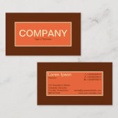 Center Label II - Autumn Sinaasappel met bruin 632 (Voorkant / Achterkant)