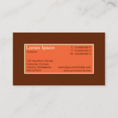 Center Label II - Autumn Sinaasappel met bruin 632 (Achterkant)