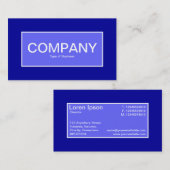 Center Label II - Electric Blue met Blue 000099 (Voorkant / Achterkant)