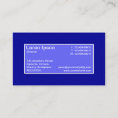 Center Label II - Electric Blue met Blue 000099 (Achterkant)