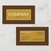 Center Label II - Golden Brown met bruin 57320F (Voorkant / Achterkant)