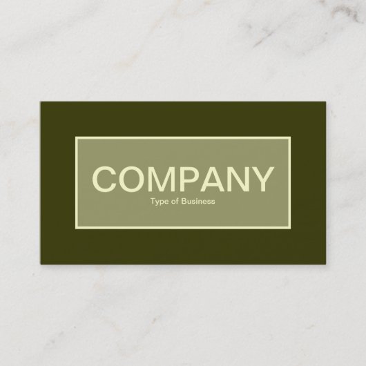 Center Label II - Khaki met Murky Green 333300 (Voorkant)