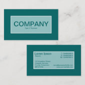 Center Label II - Licht blauw groen met Blauwgroen (Voorkant / Achterkant)