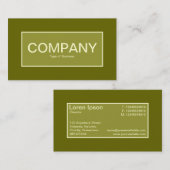 Center Label II - Olijfgroen met 66600 (Voorkant / Achterkant)