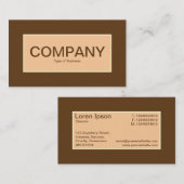 Center Label II - Zand met Brown 633D18 (Voorkant / Achterkant)