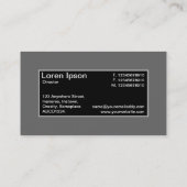 Center Label II - zwart met grijs (Achterkant)