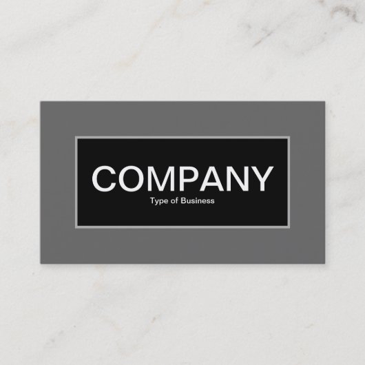 Center Label II - zwart met grijs (Voorkant)